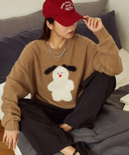 mojojojo 長絨藝術針織衫