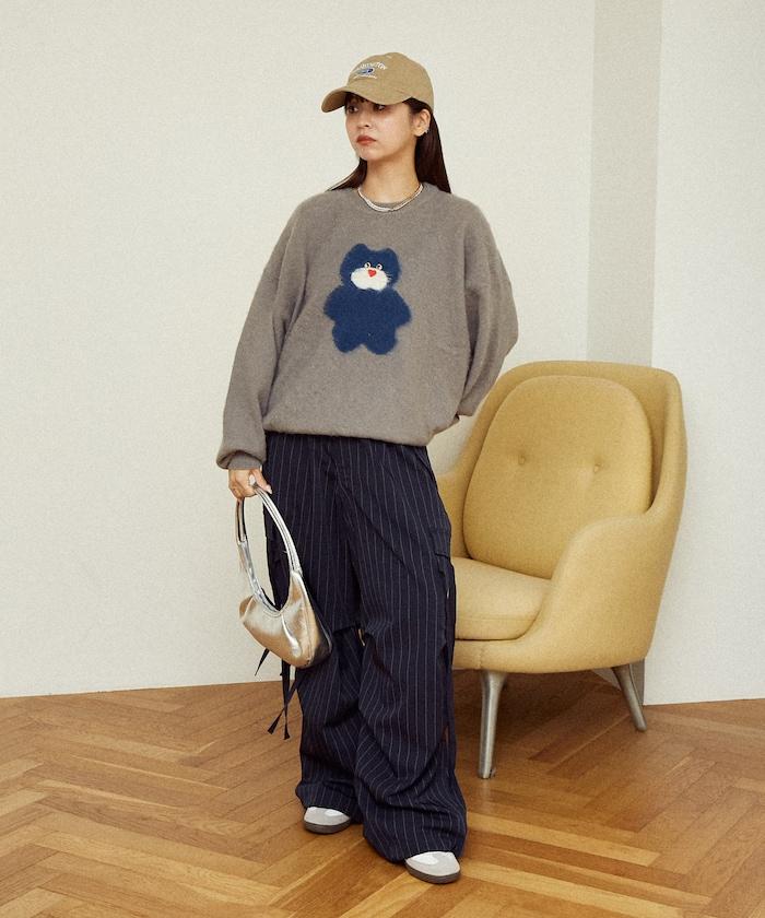 mojojojo 長絨藝術針織衫