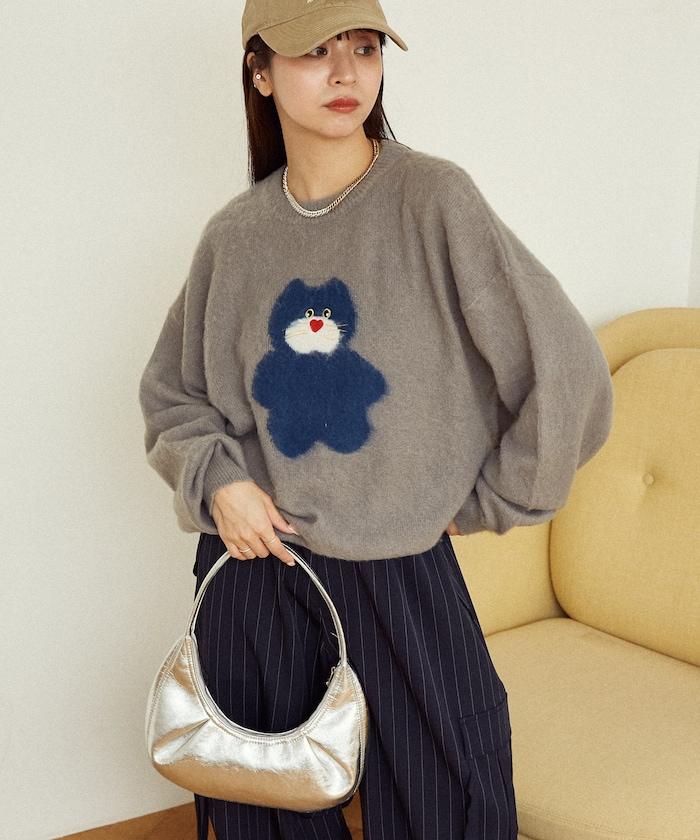 mojojojo 長絨藝術針織衫