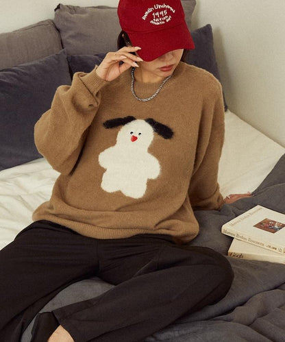 mojojojo 長絨藝術針織衫