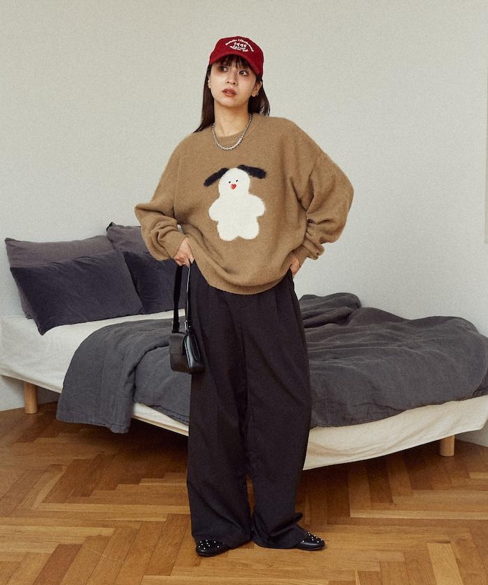 mojojojo 長絨藝術針織衫