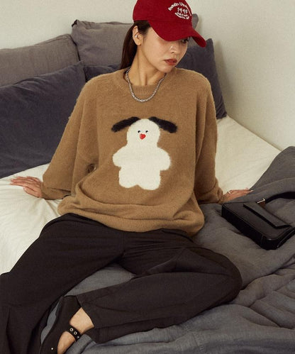 mojojojo 長絨藝術針織衫