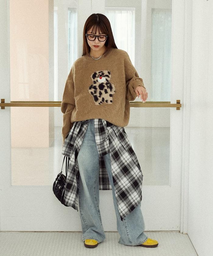 mojojojo 長絨藝術針織衫