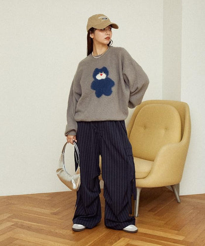 mojojojo 長絨藝術針織衫