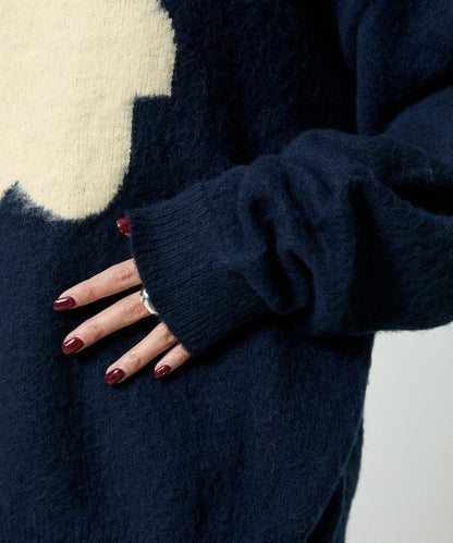 mojojojo 長絨藝術針織衫