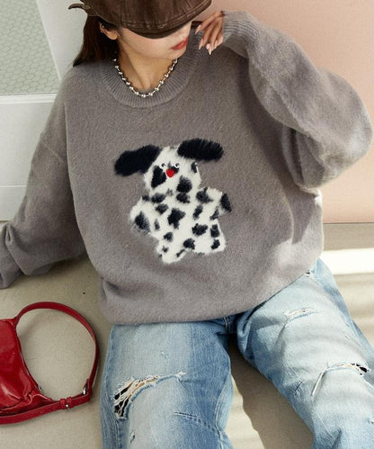 mojojojo 長絨藝術針織衫