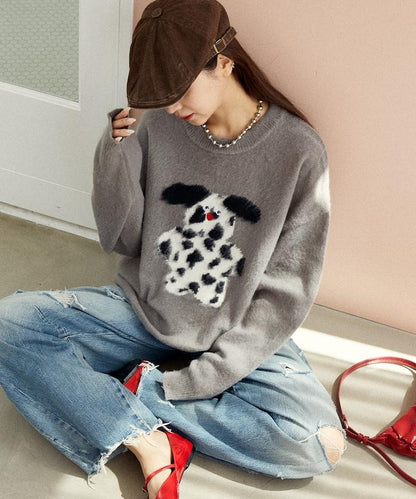 mojojojo 長絨藝術針織衫