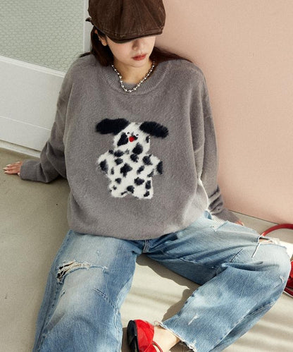 mojojojo 長絨藝術針織衫