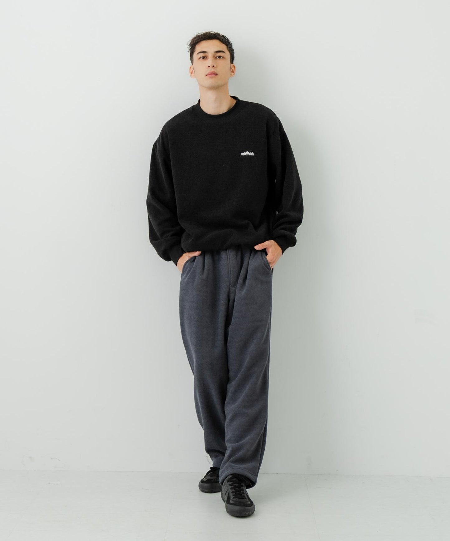 『聯名』THOUSAND MILE×URBAN RESEARCH 針織抓絨圓領套頭衫