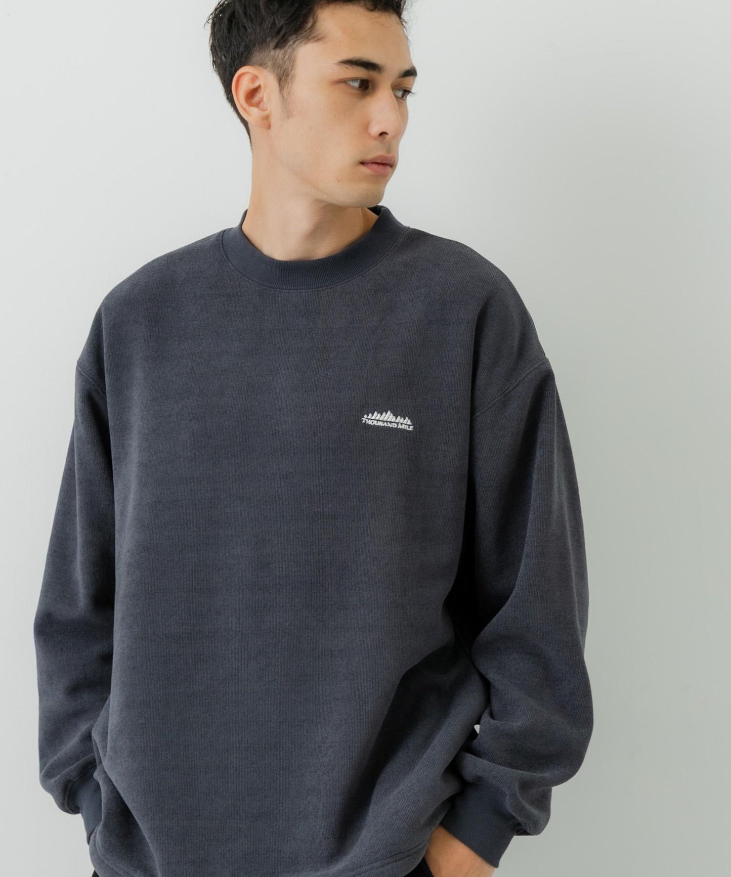 『聯名』THOUSAND MILE×URBAN RESEARCH 針織抓絨圓領套頭衫