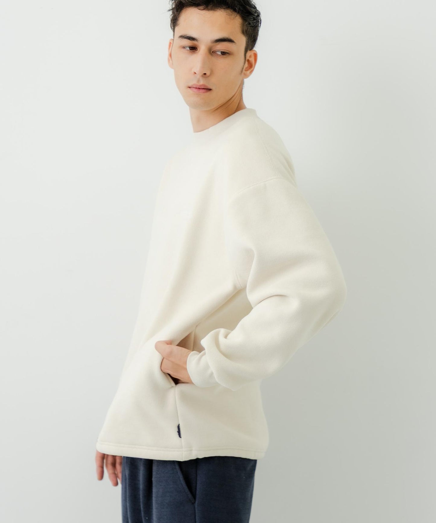 『聯名』THOUSAND MILE×URBAN RESEARCH 針織抓絨圓領套頭衫