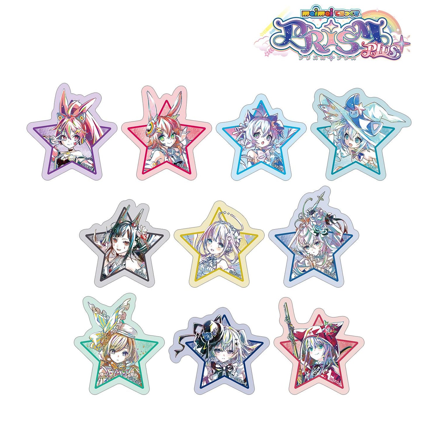 maimai でらっくす PRiSM PLUS_交易 Ani-Art 第二彈 鏤空貼紙（單品/整盒）【整盒／10包入】