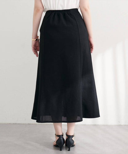 【natural couture】仿裹身式花呢半身裙