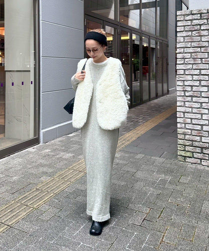 【パルクロ限定】PON企畫仿毛皮馬甲