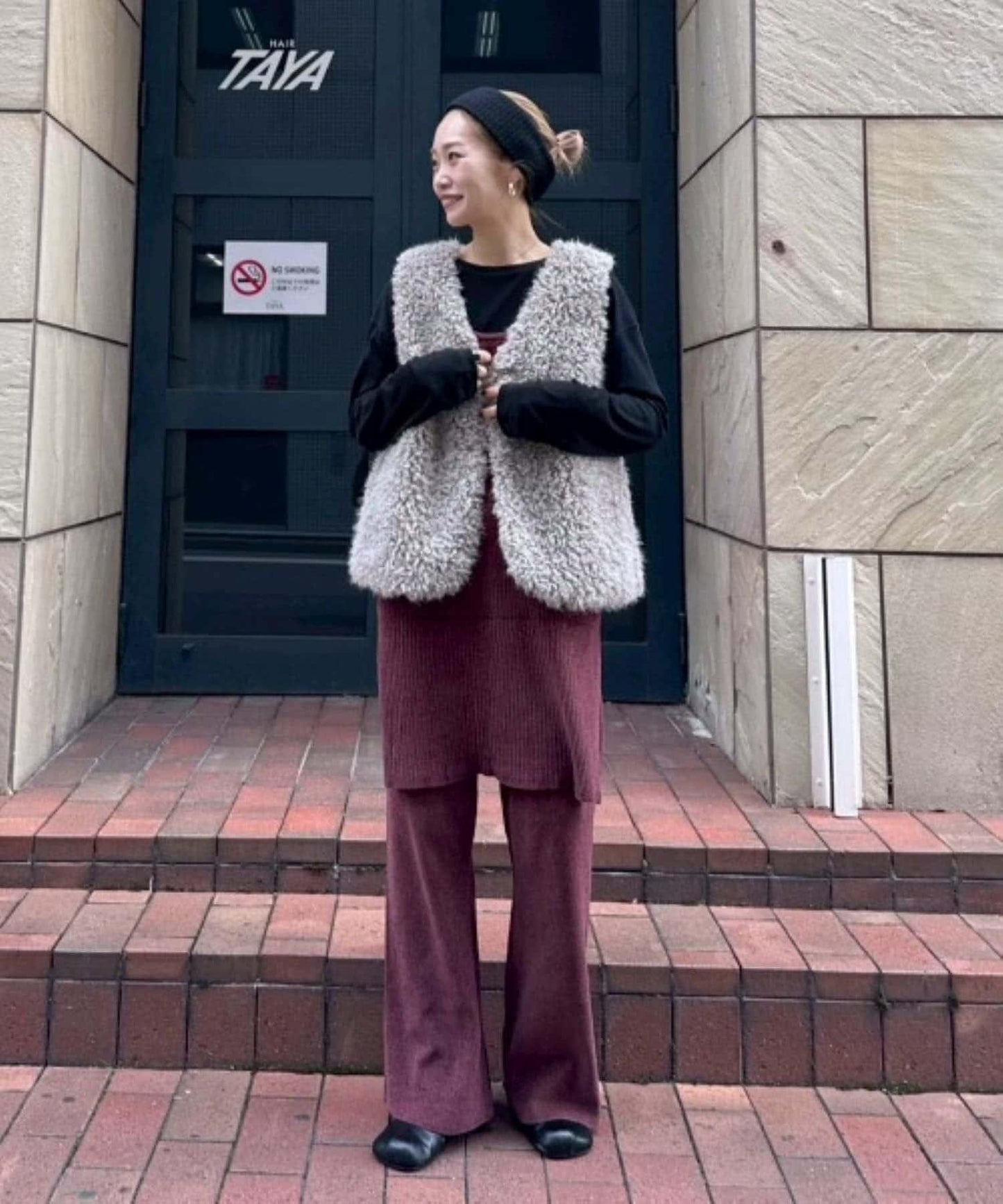 【パルクロ限定】PON企畫仿毛皮馬甲