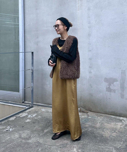 【パルクロ限定】PON企畫仿毛皮馬甲