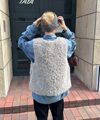 【パルクロ限定】PON企畫仿毛皮馬甲