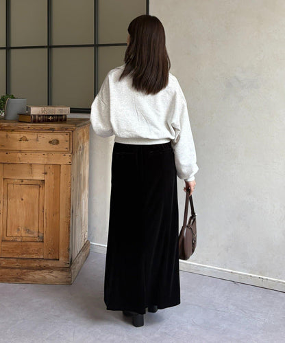 帶領口開襟衛衣套頭衫