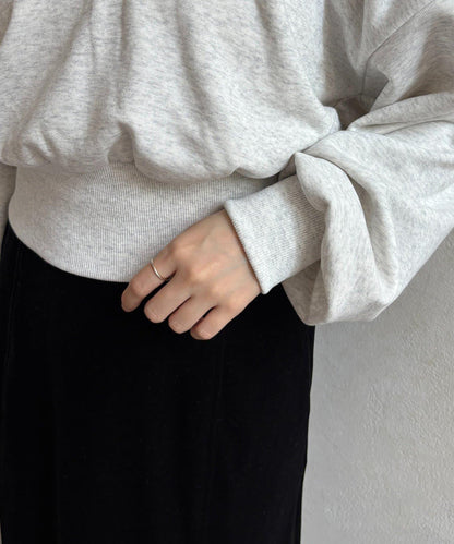 帶領口開襟衛衣套頭衫