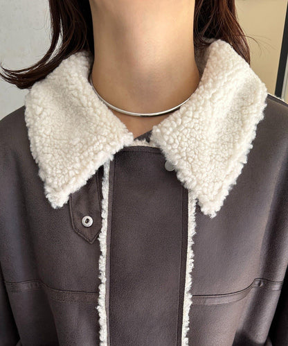 F仿羊羔絨短款夾克
