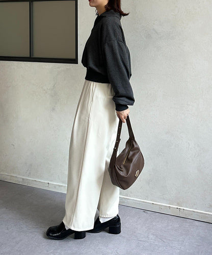 帶領口開襟衛衣套頭衫