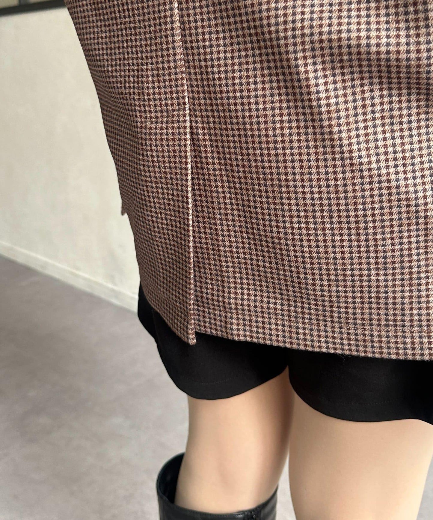 金色紐扣羊毛混紡西裝外套