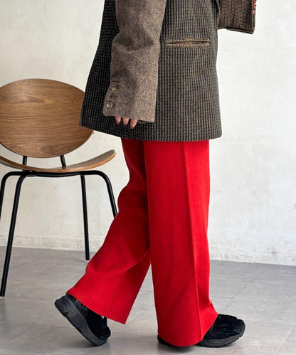 【顯瘦3公斤！】羅紋針織休閒褲