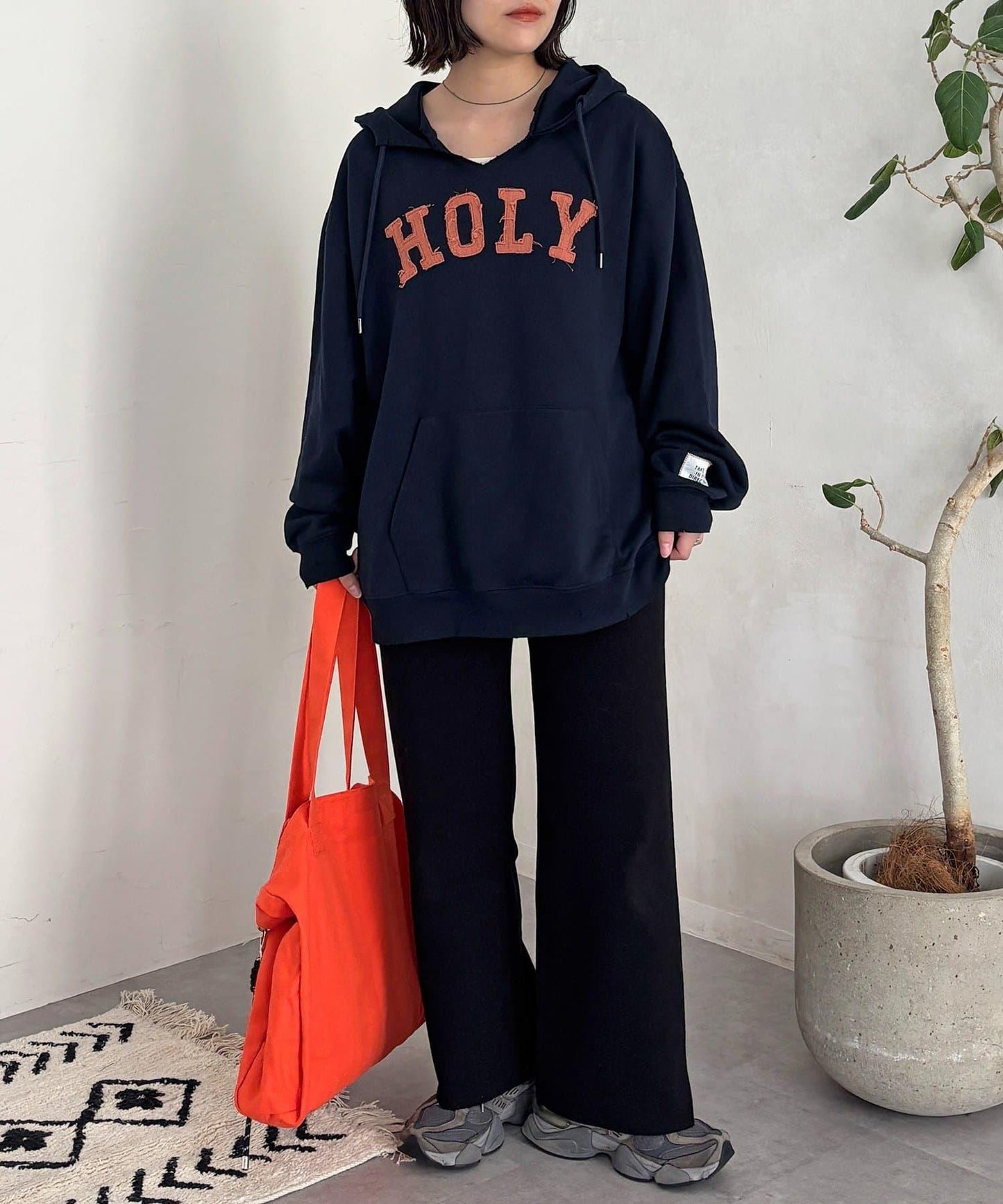 【顯瘦3公斤！】羅紋針織休閒褲