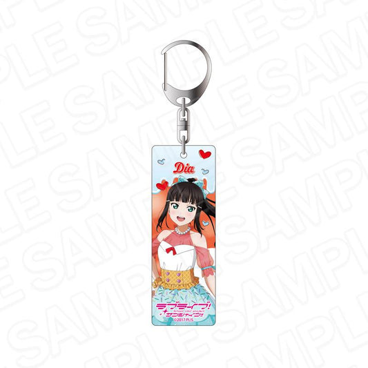 LoveLive! Sunshine!!_亞克力鑰匙扣 黑澤黛雅 Cafe party ver.