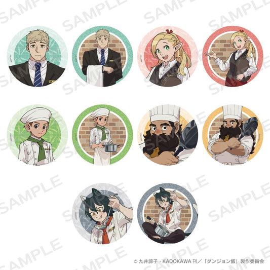 《迷宮飯》_隨機大號徽章 等身插畫版【BOX／10個裝】