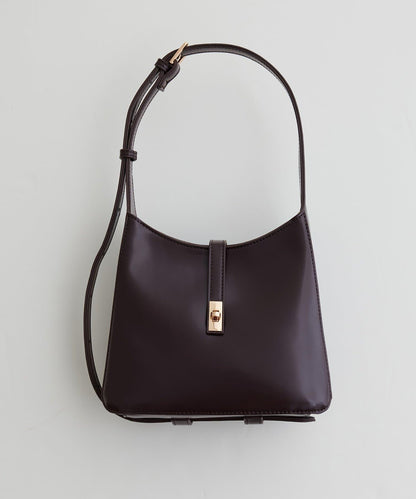 優雅風格雙用扣帶單肩包