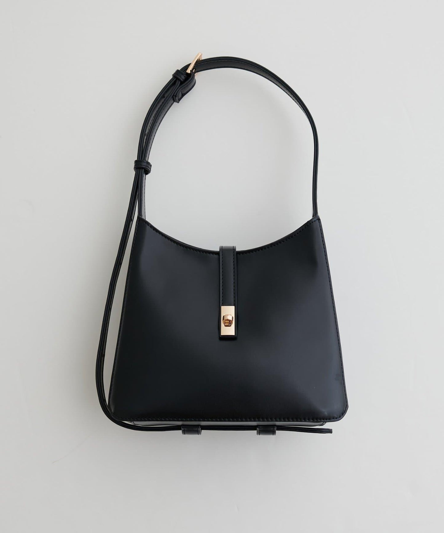 優雅風格雙用扣帶單肩包