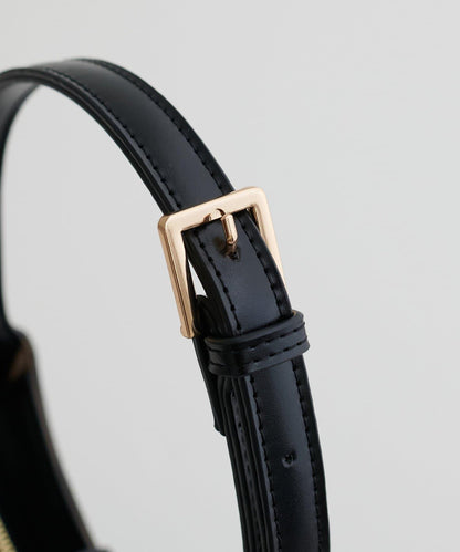 優雅風格雙用扣帶單肩包