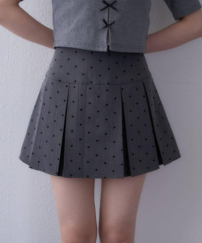 【one after another】百褶迷你裙