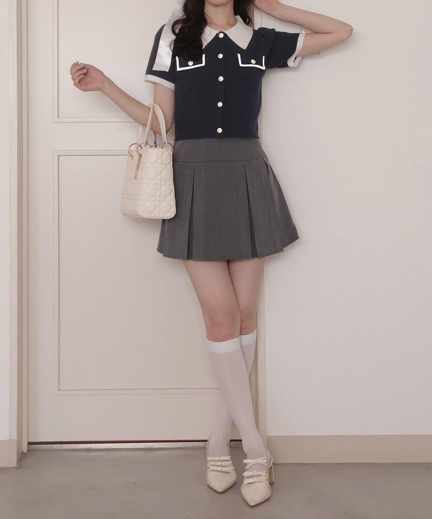 【one after another】百褶迷你裙