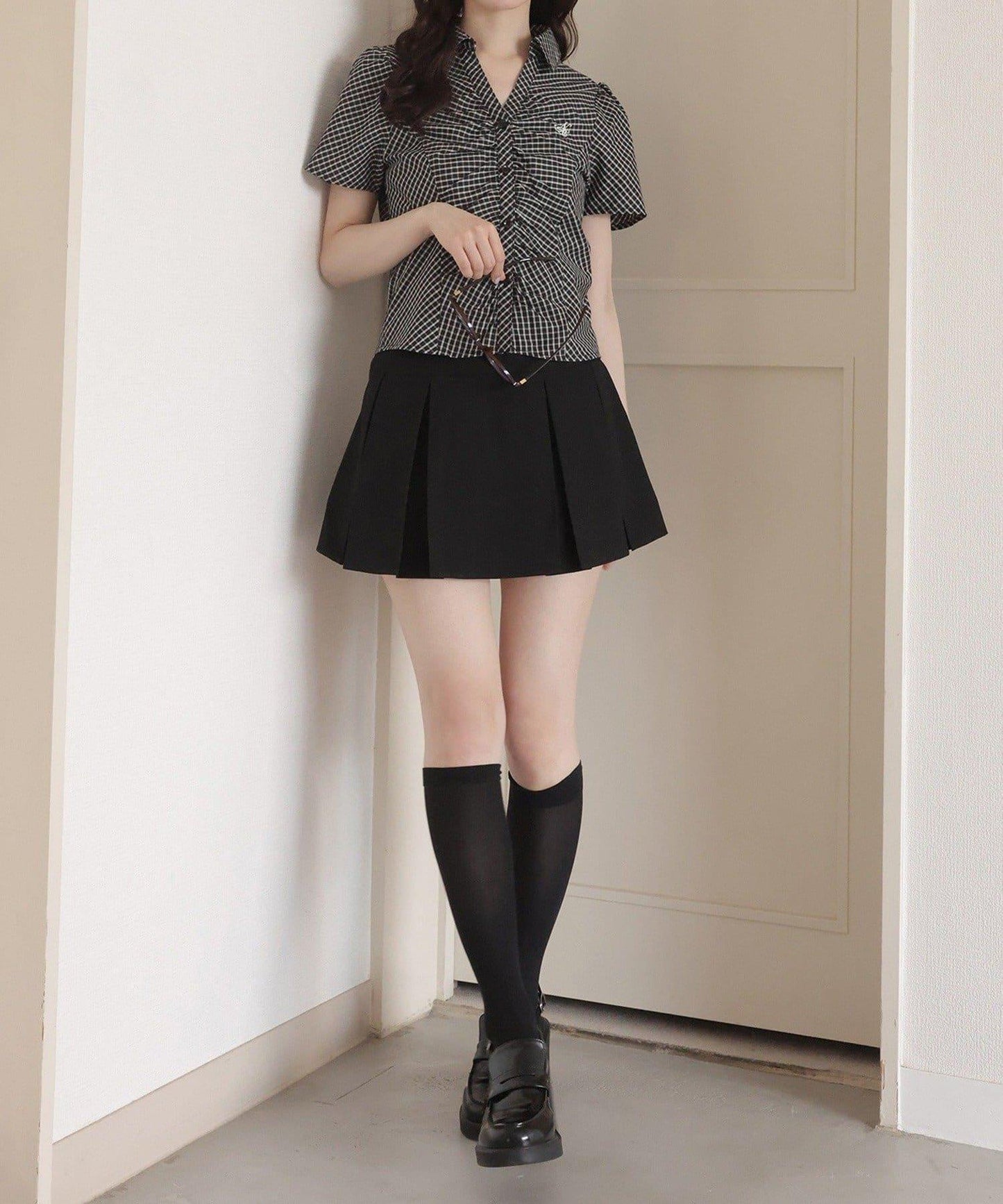 【one after another】百褶迷你裙