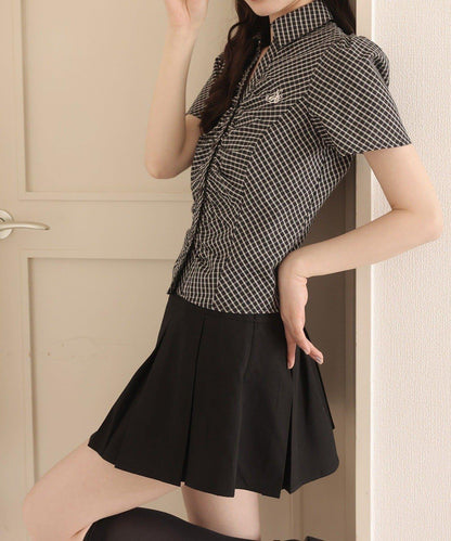 【one after another】百褶迷你裙