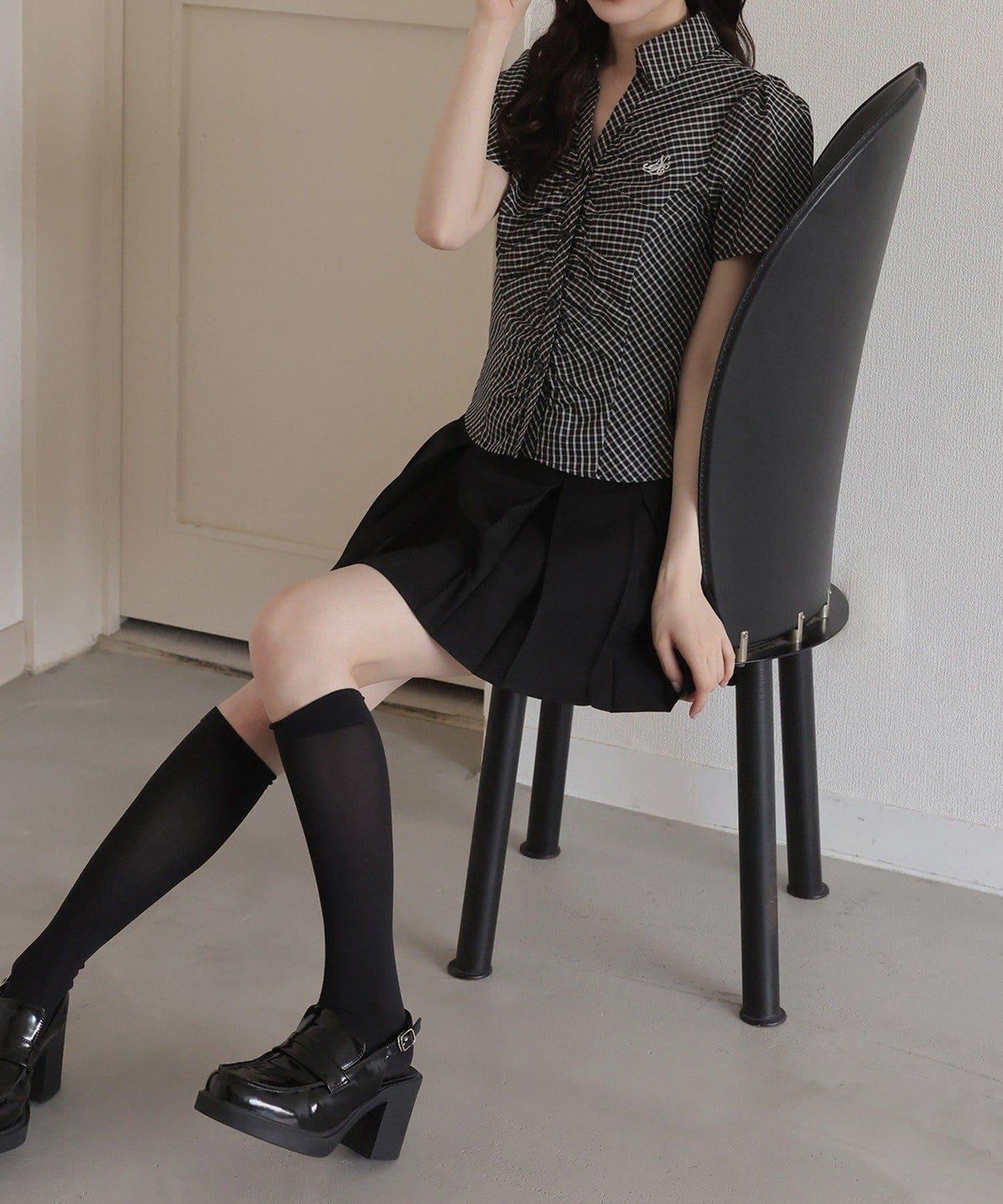 【one after another】百褶迷你裙