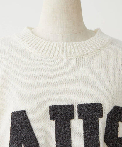 logo刺繡針織套頭衫