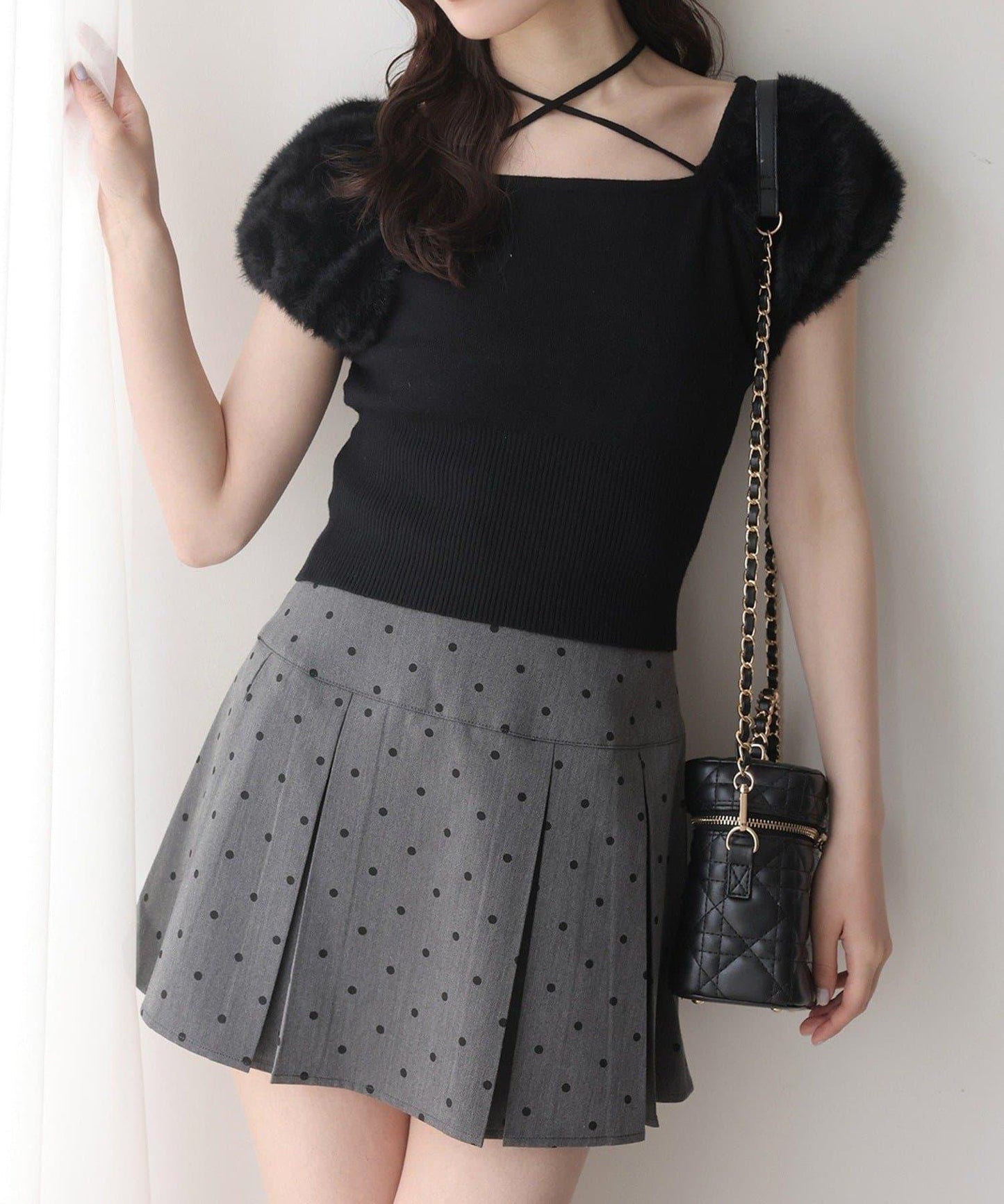 【one after another】百褶迷你裙