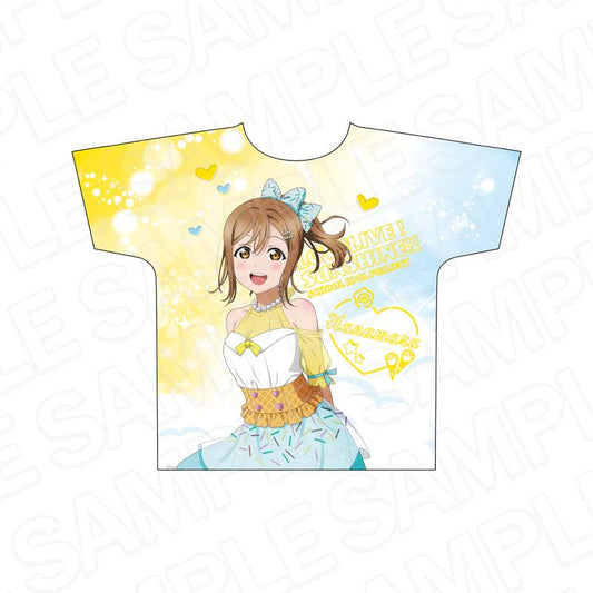 LoveLive!Sunshine!! 全幅印花T恤 國木田花丸 咖啡派對版