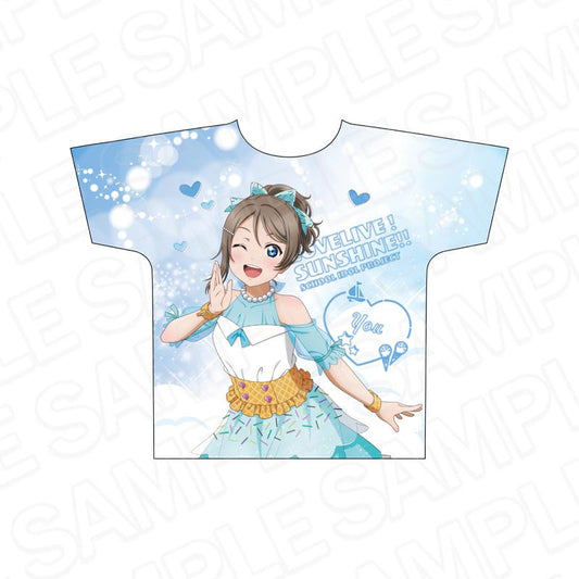 LoveLive! Sunshine!! 全幅印花T恤 渡邊曜 Cafe party ver.