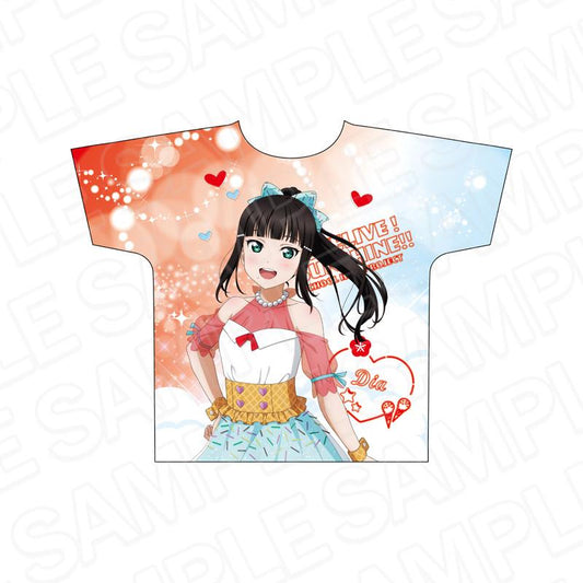 LoveLive!Sunshine!! 全幅印花T恤 黑澤黛雅 Cafe party ver.