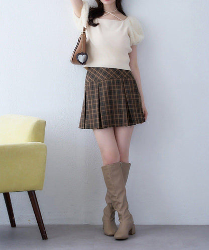 【one after another】百褶迷你裙