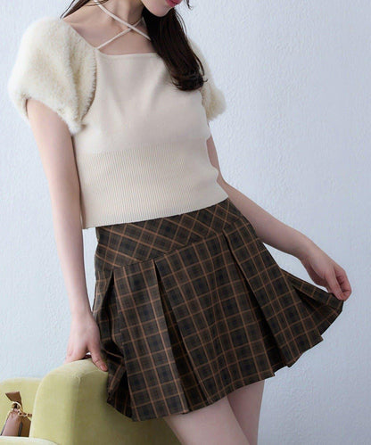 【one after another】百褶迷你裙