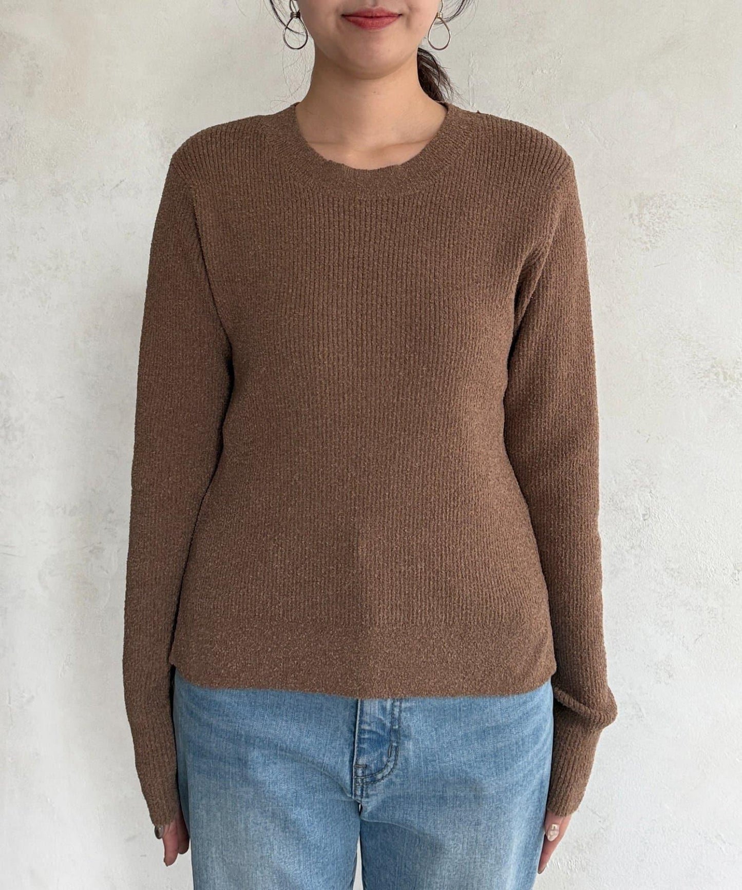 針織套頭衫×針織背心套裝