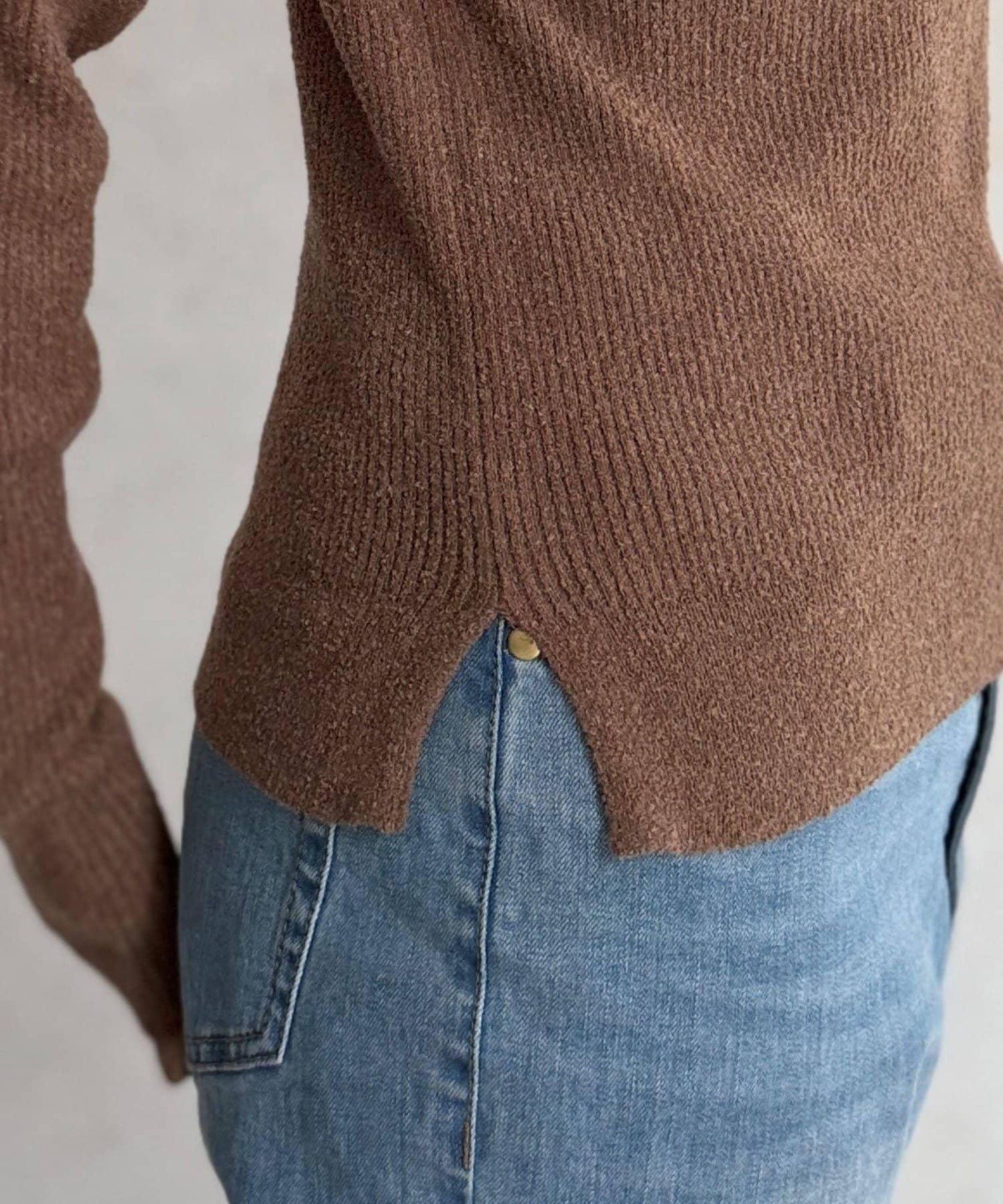 針織套頭衫×針織背心套裝