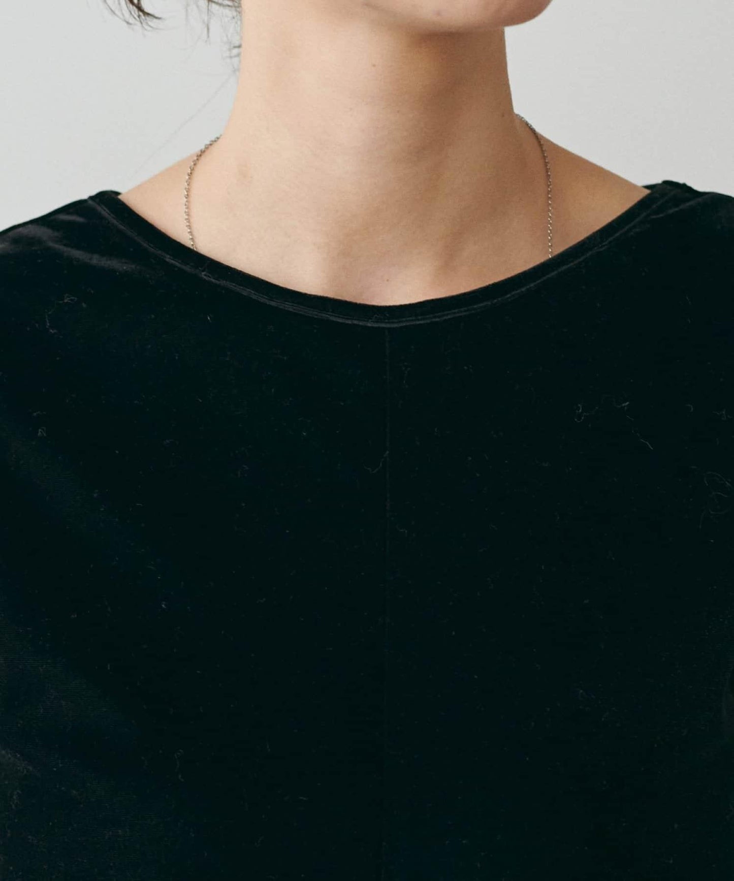 前後兩穿拉鍊天鵝絨套頭衫