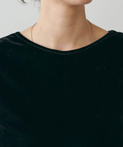 前後兩穿拉鍊天鵝絨套頭衫