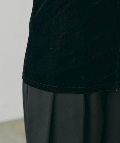 前後兩穿拉鍊天鵝絨套頭衫